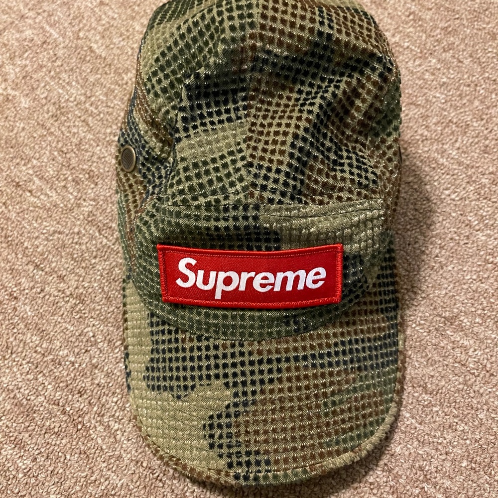 Supreme camo camp cap